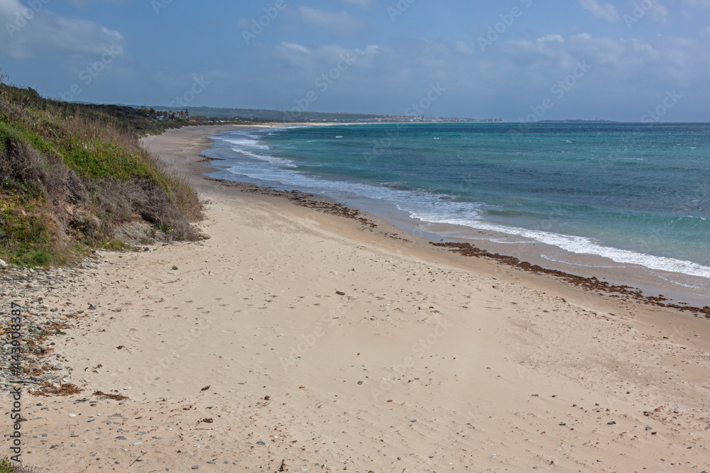 Sand beach at Punta Palome on the coast Tarifa - Cadiz, Andalusia, Spain. Sand beach at Punta Palome on the coast Tarifa - Cadiz, Andalusia, Spain.