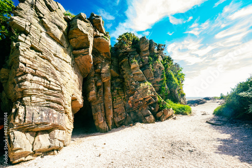 Powillimount beach coastline in Dumfries and Galloway, Scotland