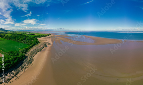 Powillimount beach coastline in Dumfries and Galloway, Scotland