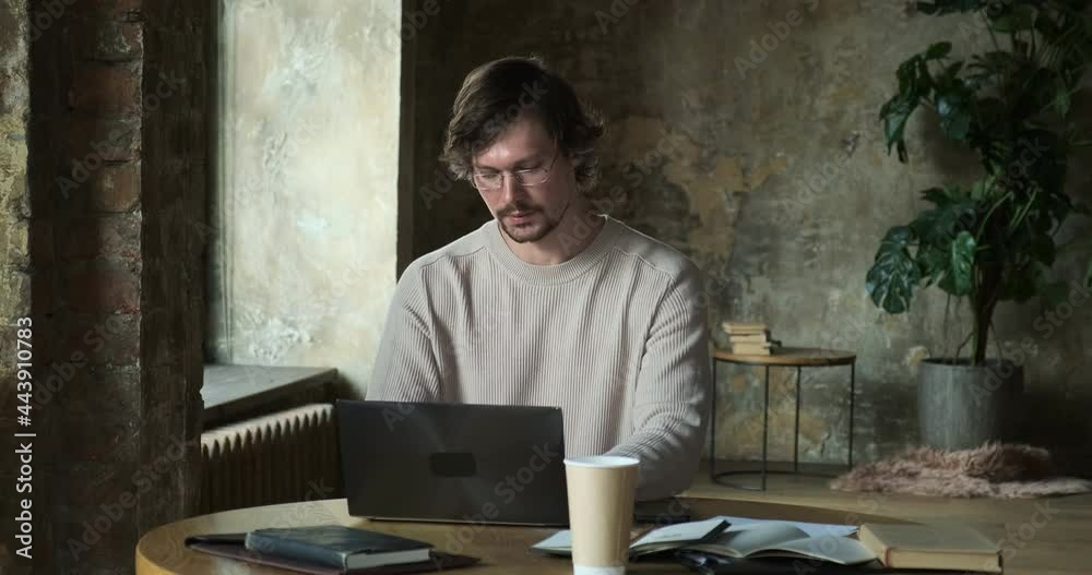 Young man student successfully passed the exams, celebrating succes at work or salary growing, Wining online lottery, big profit in investment or cryptocurrency trading. Young man student successfully passed the exams, celebrating succes at work or salary growing, Wining online lottery, big profit in investment or cryptocurrency trading.