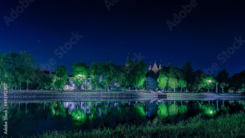Wallpaper Mural night landscape with reflection Torontodigital.ca