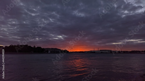 sunset over the river © Александр Ковалевич
