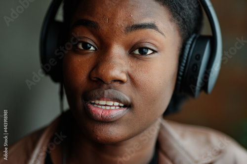 Portrait of female interviewer 