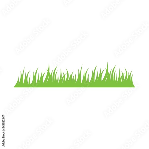 Green Grass vector icon illustration