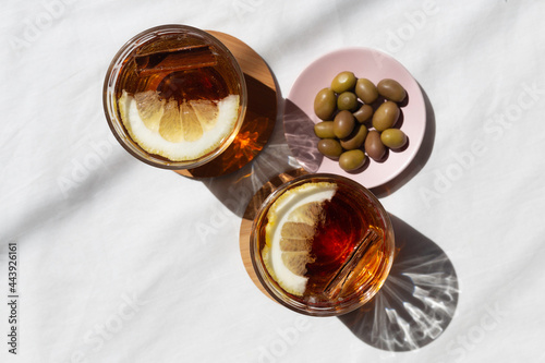 romantic aperitif for two