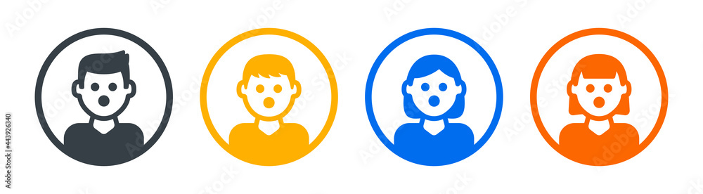 Surprised, shocked or wow emoji isolated on white background. Surprised, shocked or wow emoji isolated on white background.