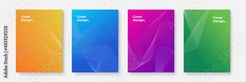 Business vector mega set. Brochure template layout, cover design. The vector illustration of the editable layout of A4 format cover mockups design templates with geometric background made from dots