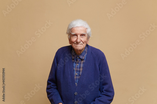 Portrait Of A Pleasant Pensioner  photo