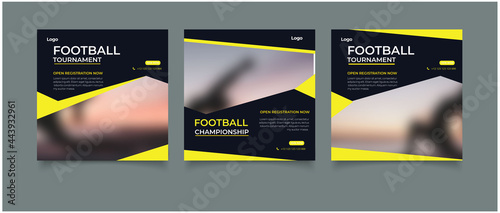 Football for social media posts