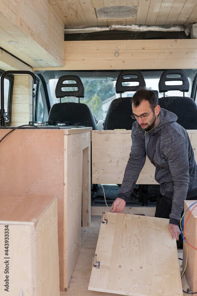 Man Camper Van Kitchen Building Man Camper Van Kitchen Building