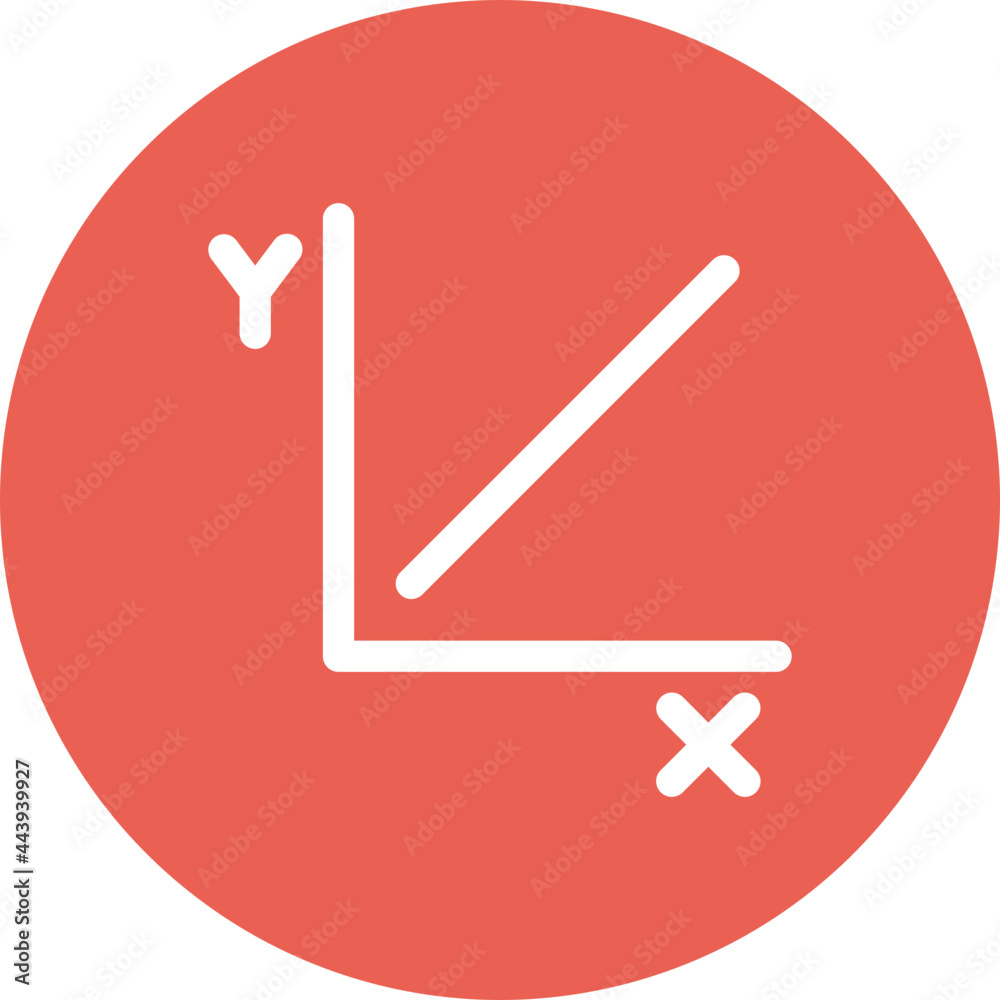 Linear Growth Icon Linear Growth Icon