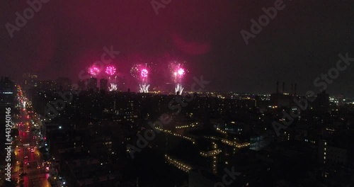 Aerial footage of Stunning NYC Fireworks on the 4th of July 