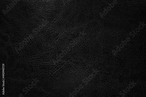 Dark black leather texture background. Abstract background concept
