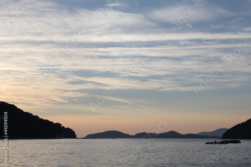 夕暮れ時の空模様