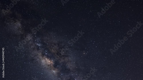 galaxy view star lines timelapse night sky stars background.Time lapse stars and space in night sky. with noise , grain and dust. Photo by long exposure and select white balance.selection focus.amazin