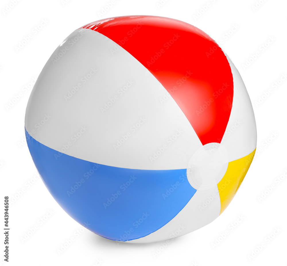 New bright inflatable ball isolated on white