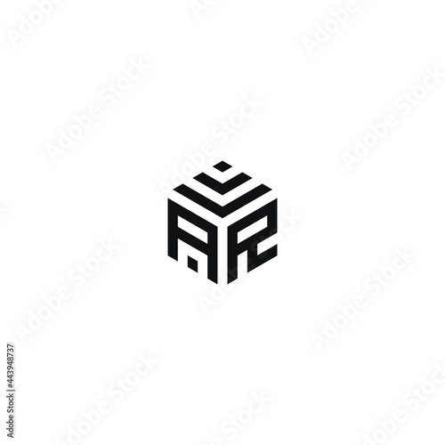 ar letter vector logo abstract