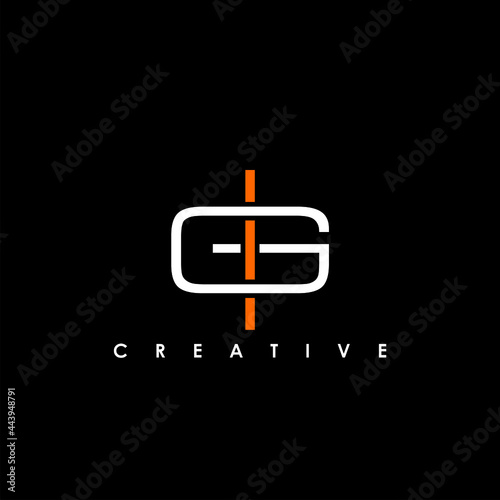 IG, GI Letter Initial Logo Design Template Vector Illustration