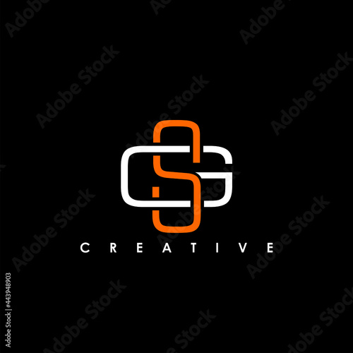 SG, GS Letter Initial Logo Design Template Vector Illustration