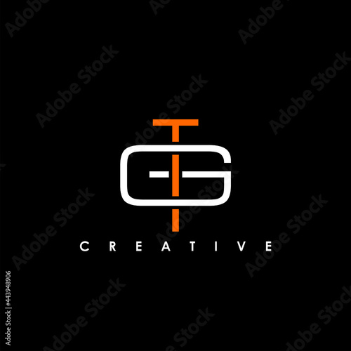 TG, GT Letter Initial Logo Design Template Vector Illustration