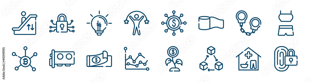 taxes icons set such as personal security, pathway, anonymity, bank rate, data analysis, wage outline vector signs. symbol, logo illustration. linear style icons set. pixel perfect vector graphics. taxes icons set such as personal security, pathway, anonymity, bank rate, data analysis, wage outline vector signs. symbol, logo illustration. linear style icons set. pixel perfect vector graphics.