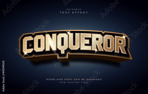 Conqueror text effect style
