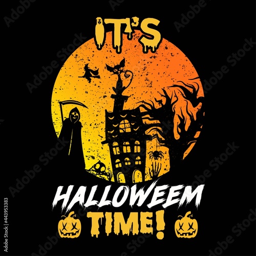 New Bast Halloween Party T-Shirt Vector Design