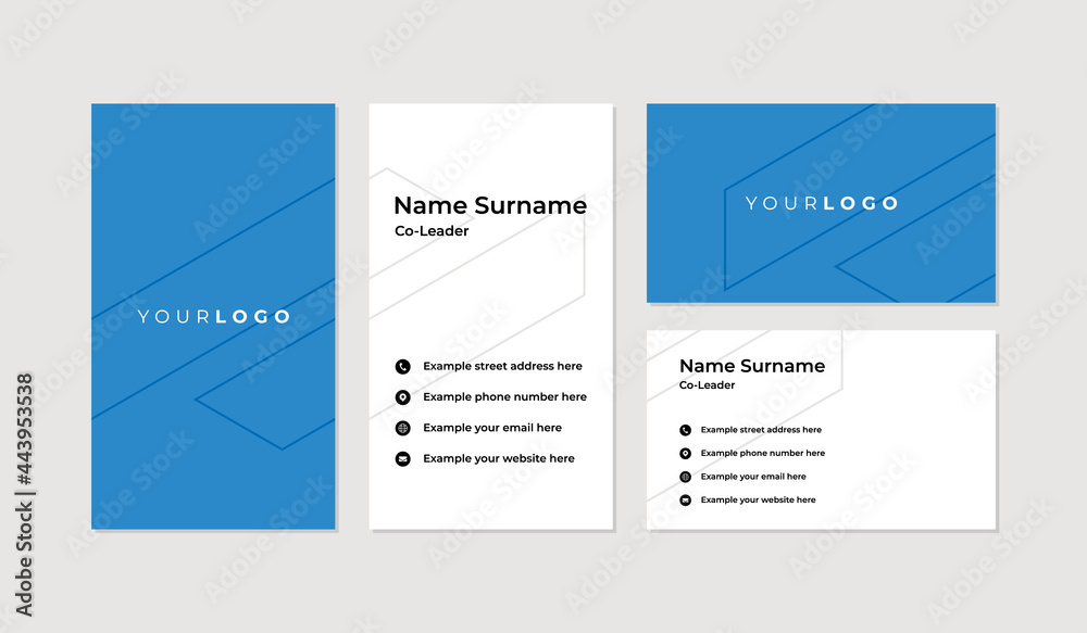 Modern and professional business card design template
