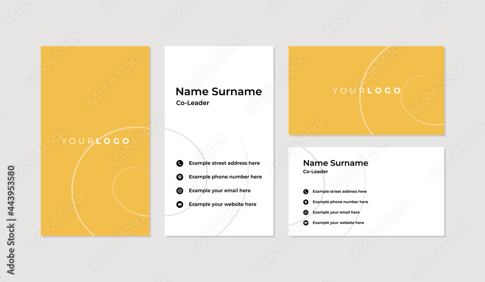 Fototapeta premium Modern and professional business card design template