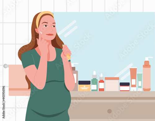 pregnant women using skincare that is safe for pregnant women
