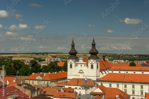 Znojmo cityscape with Church of the Finding of the True Cross