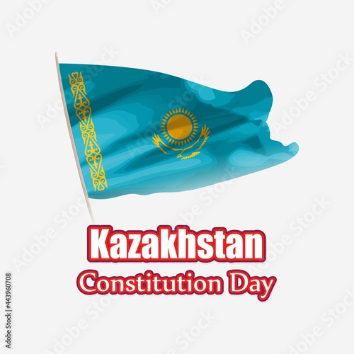 vector illustration for Kazakhstan constitutional day