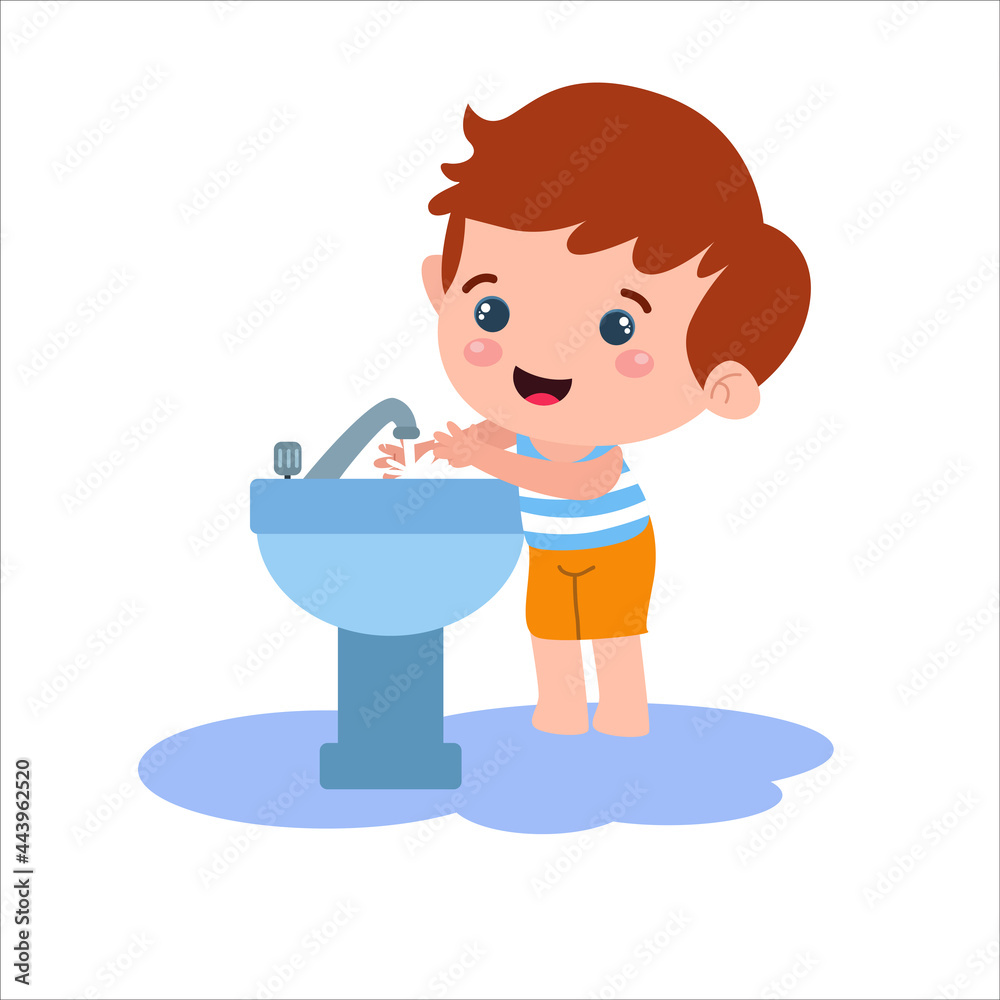 Little boy character playing activity vector template design illustration Little boy character playing activity vector template design illustration