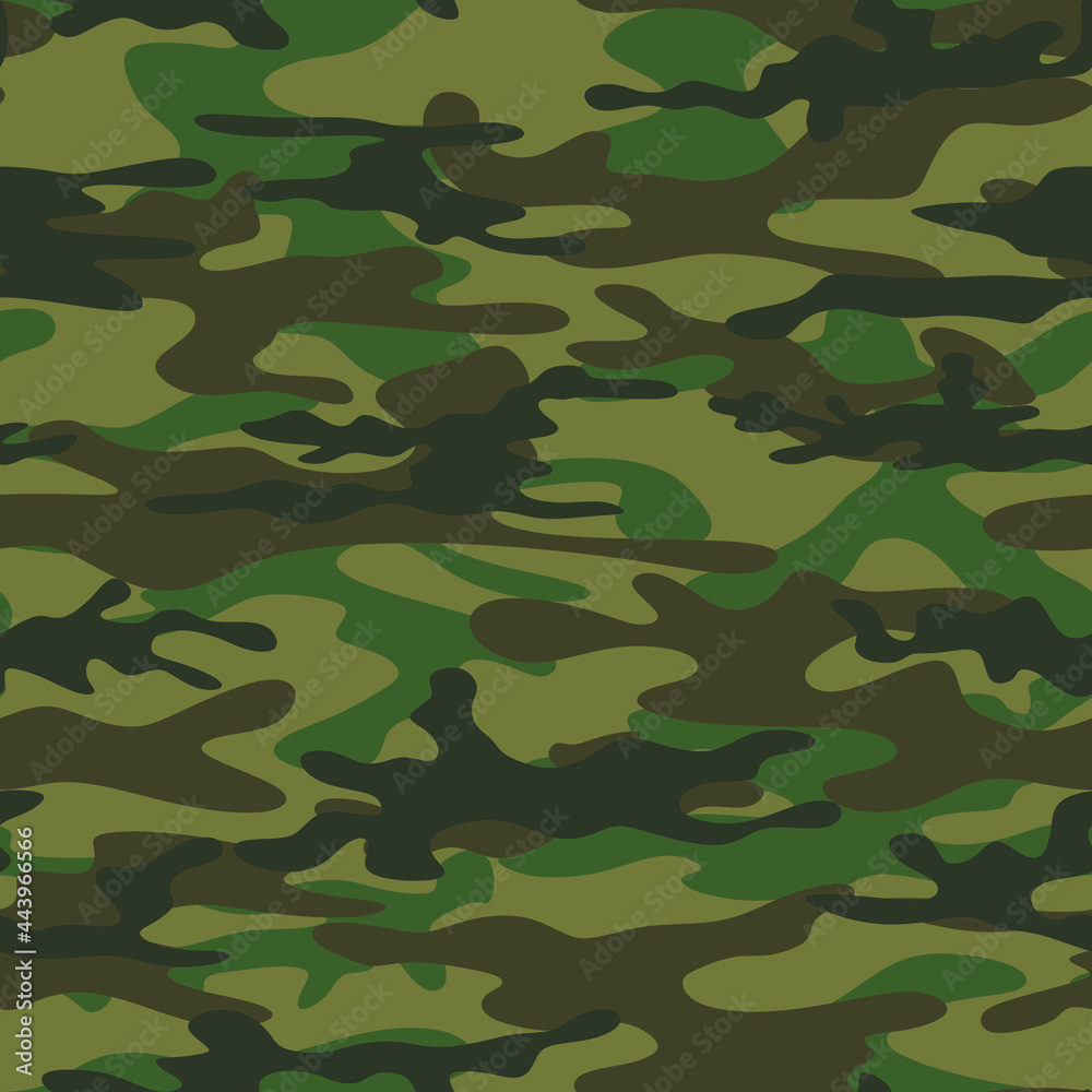 Fototapeta premium Abstract military camouflage, stretched. Seamless vector.