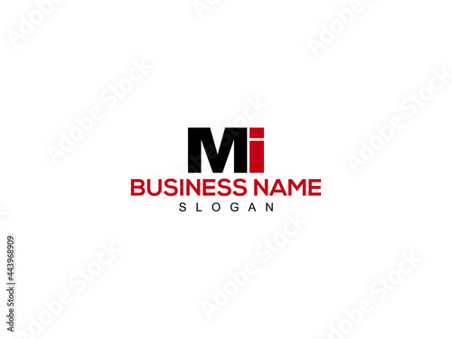 Letter MI Logo, Creative mi Logo Icon Vector Image Design For Company or Business