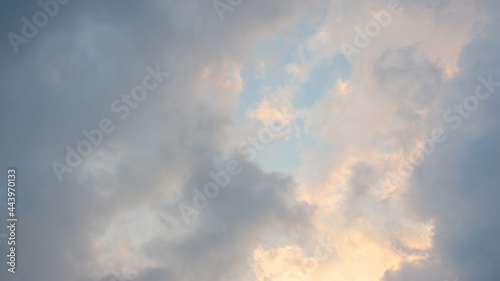 Fototapeta Naklejka Na Ścianę i Meble -  Dramatic cloud in sunset on the summer