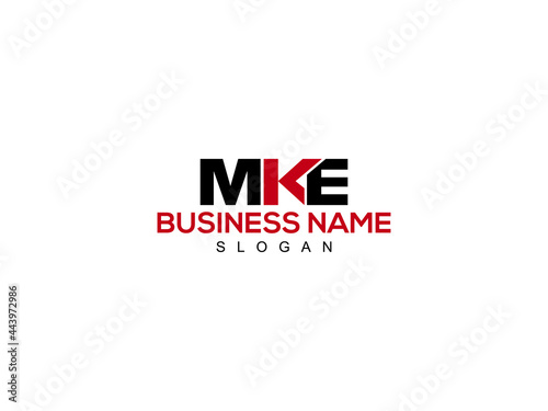 Letter MKE Logo Icon Vector Image Design For Company or Business photo