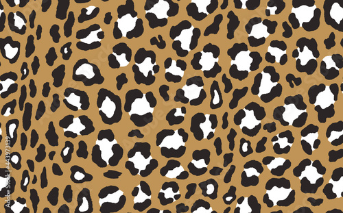 Abstract modern leopard seamless pattern. Animals trendy background. Brown and black decorative vector stock illustration for print, card, postcard, fabric, textile. Modern ornament of stylized skin