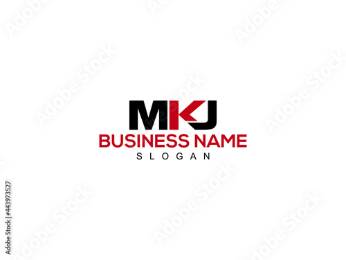 Letter MKJ Logo Icon Vector Image Design For Company or Business photo