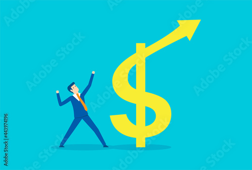 Money growth earnings financial boost chart