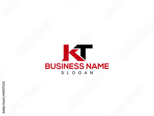 Letter KT Logo, creative kt logo icon vector for company or business