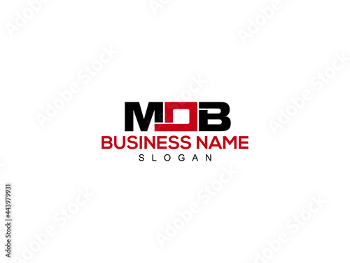 Letter MOB Logo Icon Vector Image Design For Company or Business