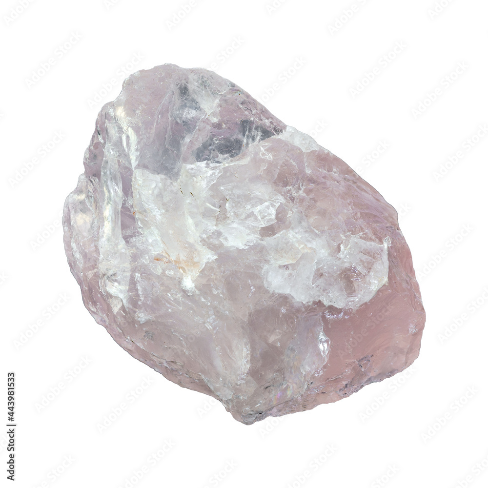 raw pink quartz