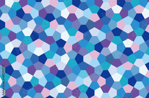 vector bule cairo pentagonal mosaic pattern