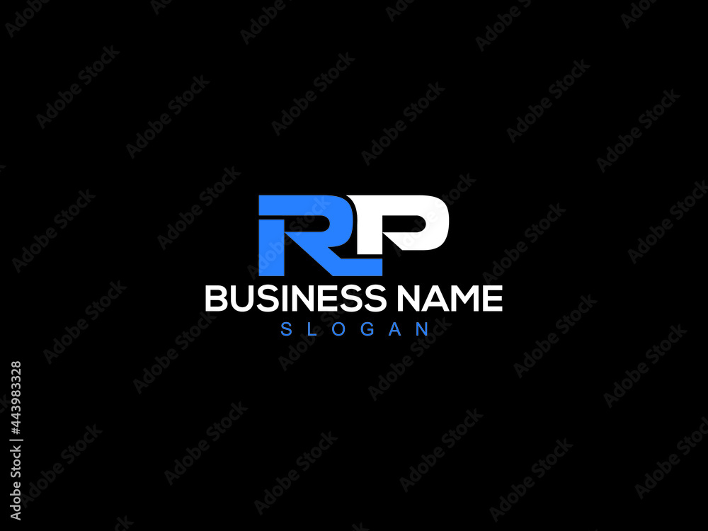 Letter RP Logo, creative rp company logo icon vector for business