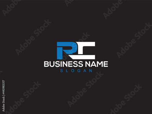 Letter RC Logo, creative rc company logo icon vector for business