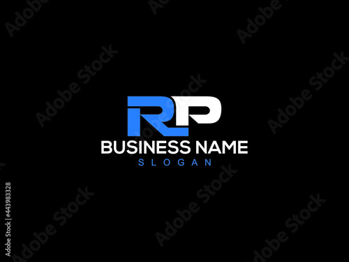 Letter RP Logo, creative rp company logo icon vector for business