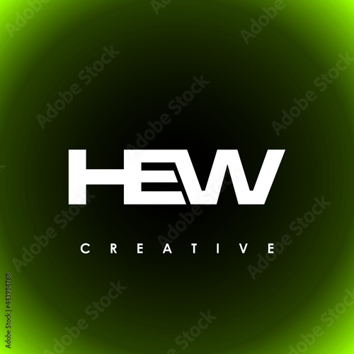 HEW Letter Initial Logo Design Template Vector Illustration