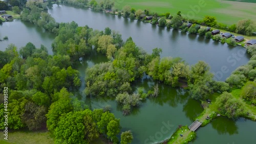 Tranquil swamp landscape Woodlakes Park Kings Lynn United Kingdom photo