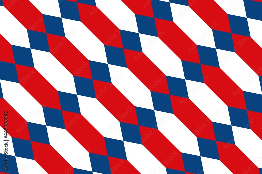 Simple geometric pattern in the colors of the national flag of Czech Republic